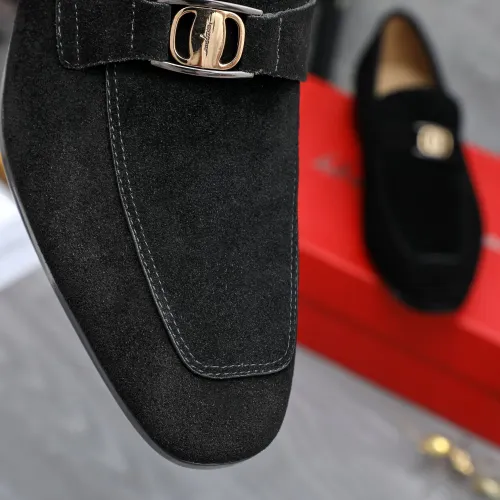 Replica Salvatore Ferragamo Leather Shoes For Men #1433542 $108.00 USD for Wholesale
