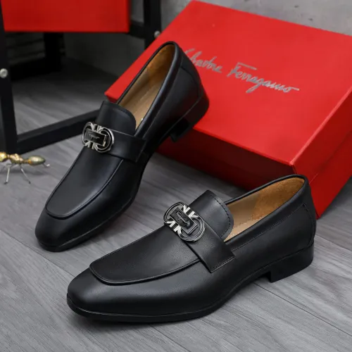 Salvatore Ferragamo Leather Shoes For Men #1433546