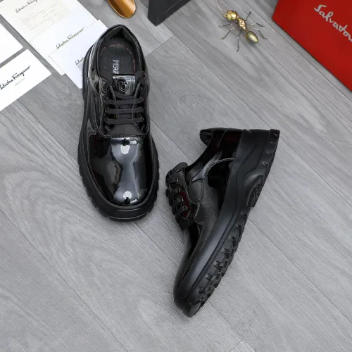Replica Salvatore Ferragamo Leather Shoes For Men #1433646 $115.00 USD for Wholesale