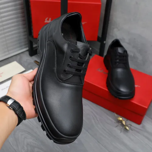 Replica Salvatore Ferragamo Leather Shoes For Men #1433648 $115.00 USD for Wholesale