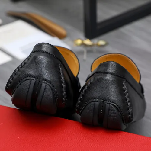 Replica Salvatore Ferragamo Leather Shoes For Men #1434060 $76.00 USD for Wholesale