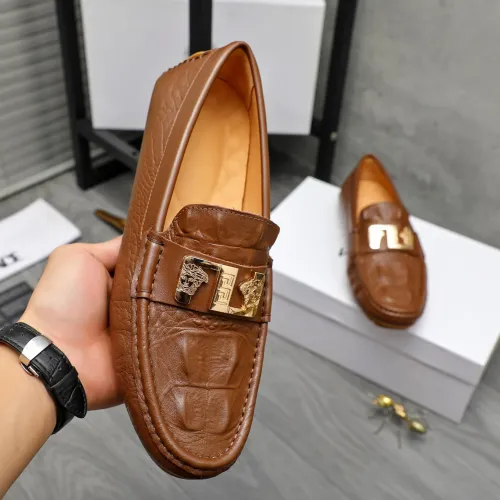 Replica Versace Leather Shoes For Men #1434073 $72.00 USD for Wholesale