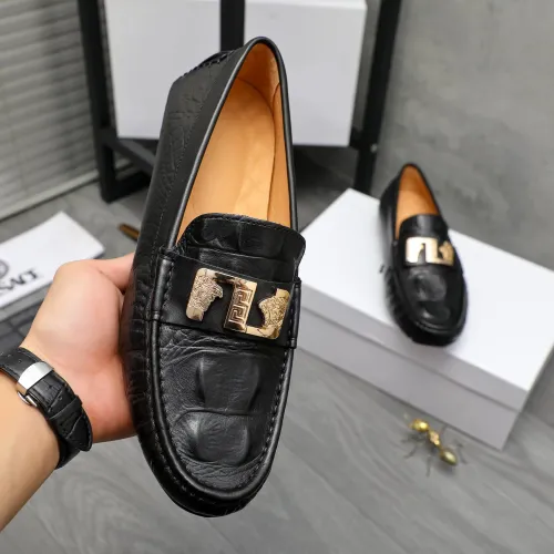 Replica Versace Leather Shoes For Men #1434074 $72.00 USD for Wholesale