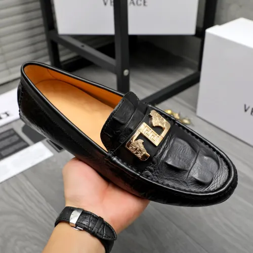 Replica Versace Leather Shoes For Men #1434074 $72.00 USD for Wholesale