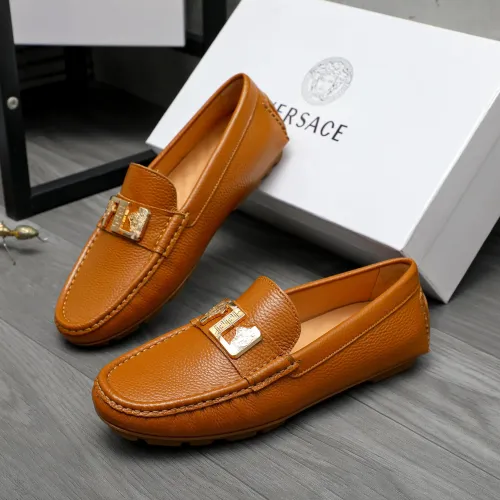 Replica Versace Leather Shoes For Men #1434076 $72.00 USD for Wholesale