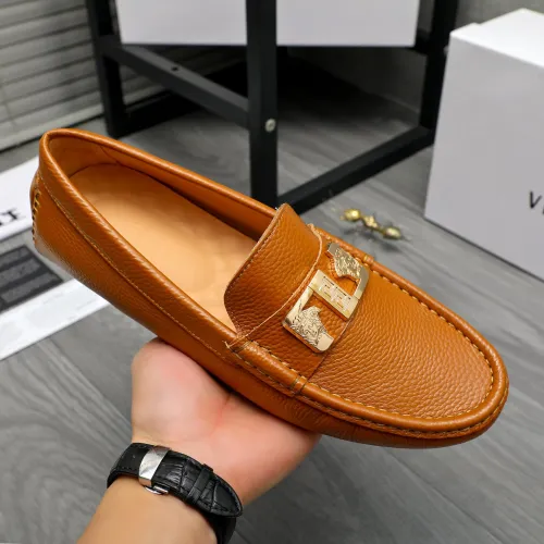 Replica Versace Leather Shoes For Men #1434076 $72.00 USD for Wholesale