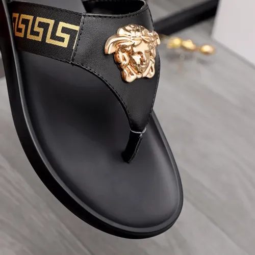Replica Versace Slippers For Men #1434181 $45.00 USD for Wholesale