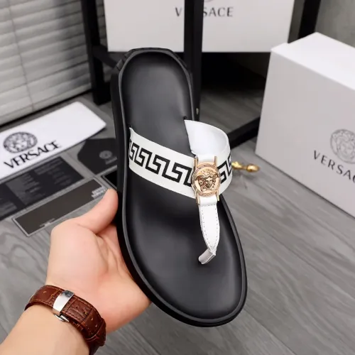 Replica Versace Slippers For Men #1434182 $45.00 USD for Wholesale