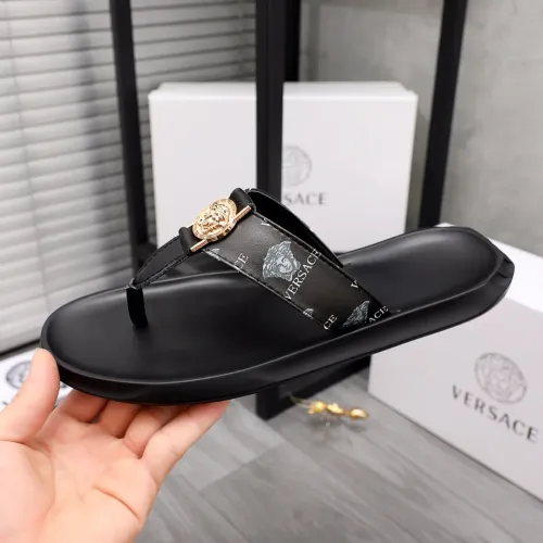 Replica Versace Slippers For Men #1434187 $45.00 USD for Wholesale