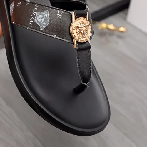 Replica Versace Slippers For Men #1434187 $45.00 USD for Wholesale