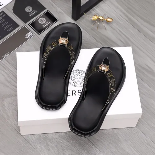 Replica Versace Slippers For Men #1434189 $45.00 USD for Wholesale