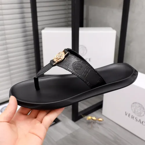 Replica Versace Slippers For Men #1434190 $45.00 USD for Wholesale