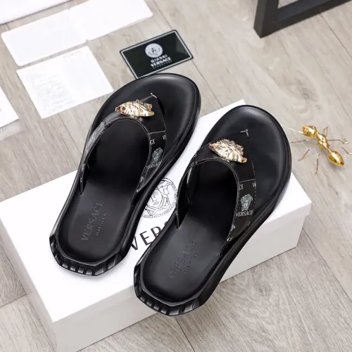 Replica Versace Slippers For Men #1434197 $45.00 USD for Wholesale