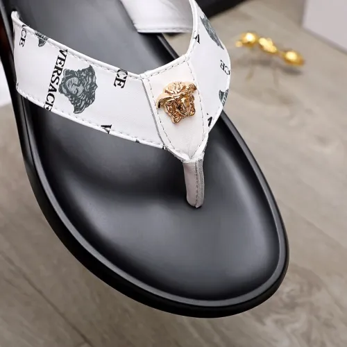 Replica Versace Slippers For Men #1434203 $45.00 USD for Wholesale