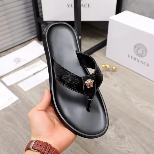 Replica Versace Slippers For Men #1434211 $45.00 USD for Wholesale