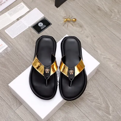 Replica Versace Slippers For Men #1434221 $45.00 USD for Wholesale