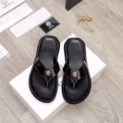 Replica Versace Slippers For Men #1434222 $45.00 USD for Wholesale