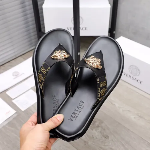 Replica Versace Slippers For Men #1434230 $45.00 USD for Wholesale