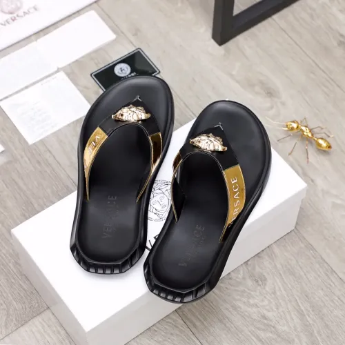 Replica Versace Slippers For Men #1434233 $45.00 USD for Wholesale