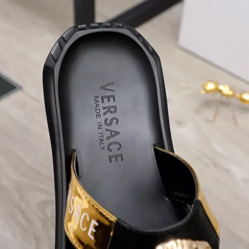 Replica Versace Slippers For Men #1434233 $45.00 USD for Wholesale