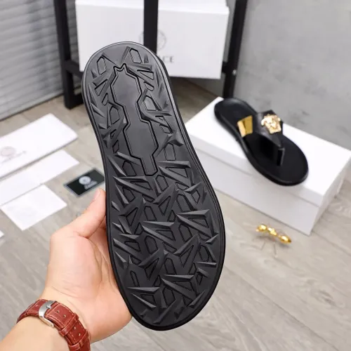 Replica Versace Slippers For Men #1434233 $45.00 USD for Wholesale