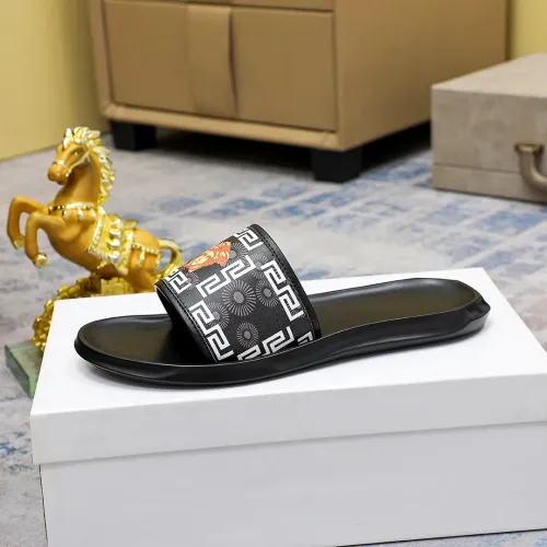 Replica Versace Slippers For Men #1434235 $45.00 USD for Wholesale