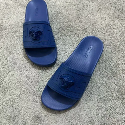Replica Versace Slippers For Men #1434378 $52.00 USD for Wholesale