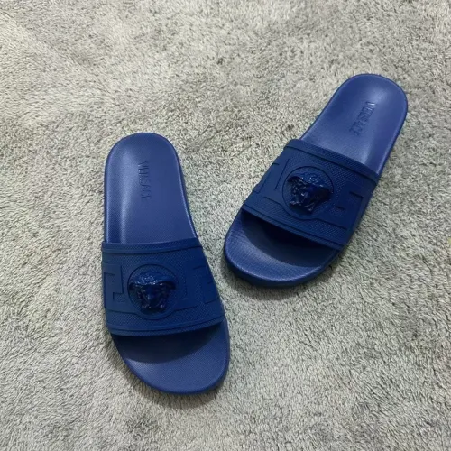 Replica Versace Slippers For Men #1434378 $52.00 USD for Wholesale