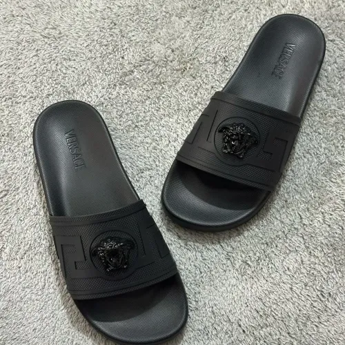 Replica Versace Slippers For Men #1434388 $52.00 USD for Wholesale