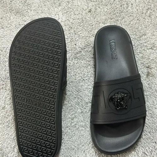 Replica Versace Slippers For Men #1434388 $52.00 USD for Wholesale