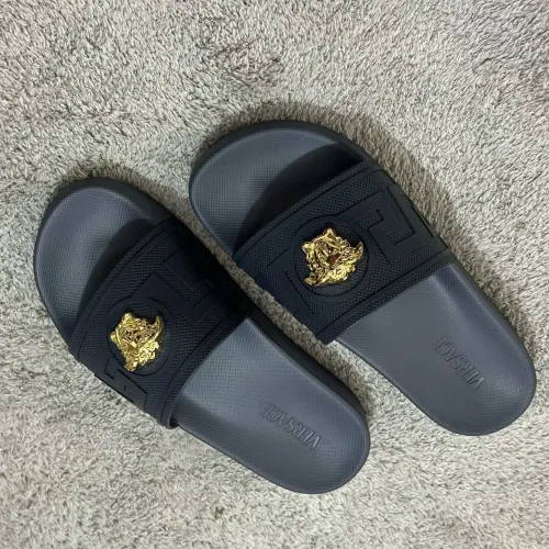 Replica Versace Slippers For Men #1434442 $52.00 USD for Wholesale