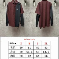 $98.00 USD Balenciaga Shirts Long Sleeved For Men #1424800