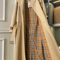 $162.00 USD Burberry Trench Coat Long Sleeved For Women #1431453