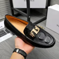 $72.00 USD Versace Leather Shoes For Men #1434074