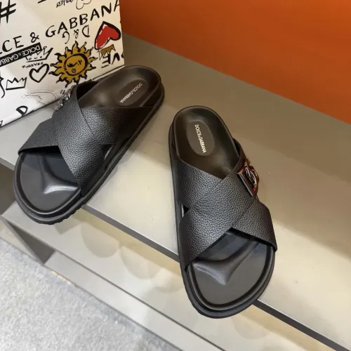 Replica Dolce & Gabbana D&G Slippers For Men #1434904 $52.00 USD for Wholesale