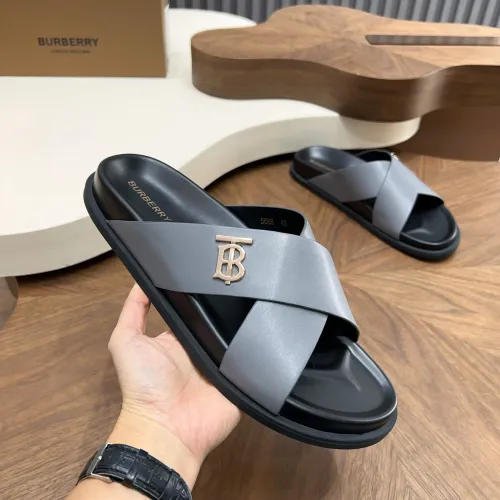 Replica Burberry Slippers For Men #1434920 $85.00 USD for Wholesale
