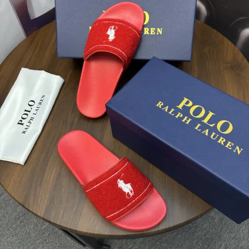 Replica Ralph Lauren Polo Slippers For Men #1435133 $45.00 USD for Wholesale
