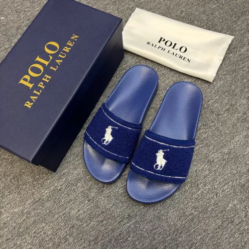 Replica Ralph Lauren Polo Slippers For Men #1435136 $45.00 USD for Wholesale