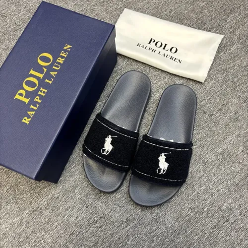 Replica Ralph Lauren Polo Slippers For Men #1435137 $45.00 USD for Wholesale