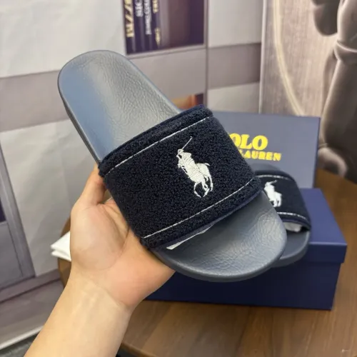 Replica Ralph Lauren Polo Slippers For Men #1435137 $45.00 USD for Wholesale