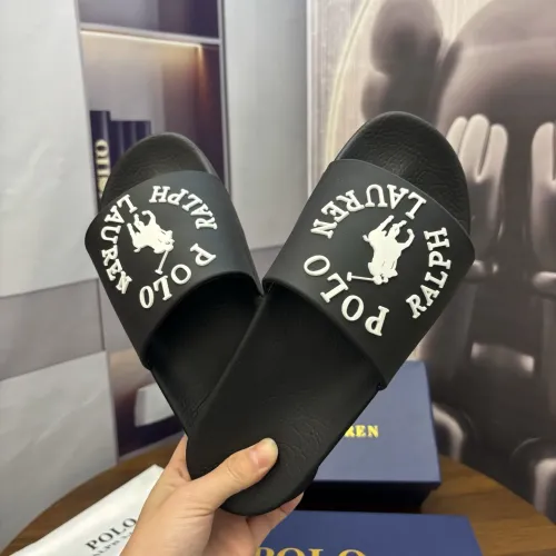 Replica Ralph Lauren Polo Slippers For Men #1435140 $45.00 USD for Wholesale