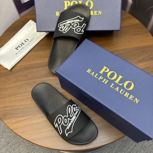 Replica Ralph Lauren Polo Slippers For Men #1435143 $45.00 USD for Wholesale