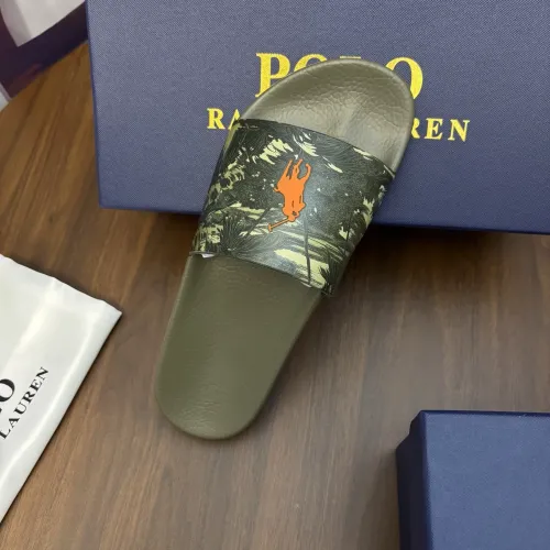 Replica Ralph Lauren Polo Slippers For Men #1435145 $45.00 USD for Wholesale