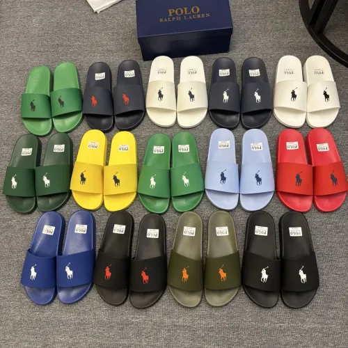 Replica Ralph Lauren Polo Slippers For Men #1435184 $45.00 USD for Wholesale