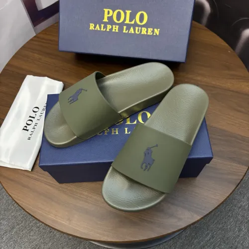 Replica Ralph Lauren Polo Slippers For Men #1435185 $45.00 USD for Wholesale