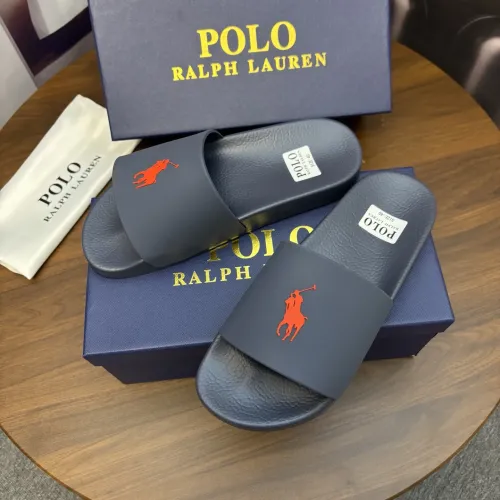 Replica Ralph Lauren Polo Slippers For Men #1435190 $45.00 USD for Wholesale