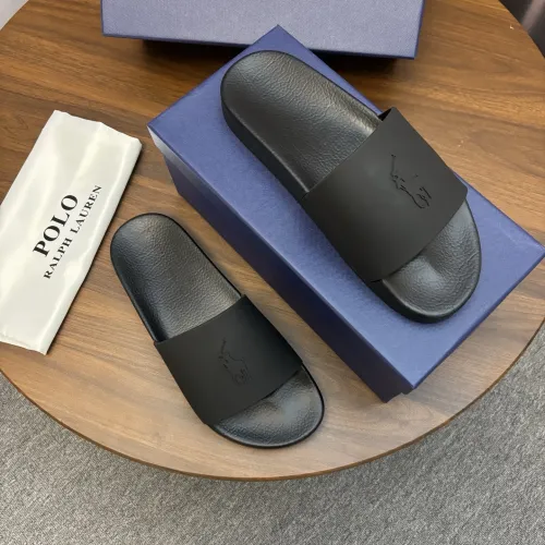 Replica Ralph Lauren Polo Slippers For Men #1435193 $45.00 USD for Wholesale