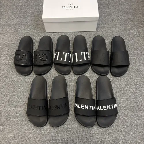 Replica Valentino Slippers For Men #1435196 $42.00 USD for Wholesale
