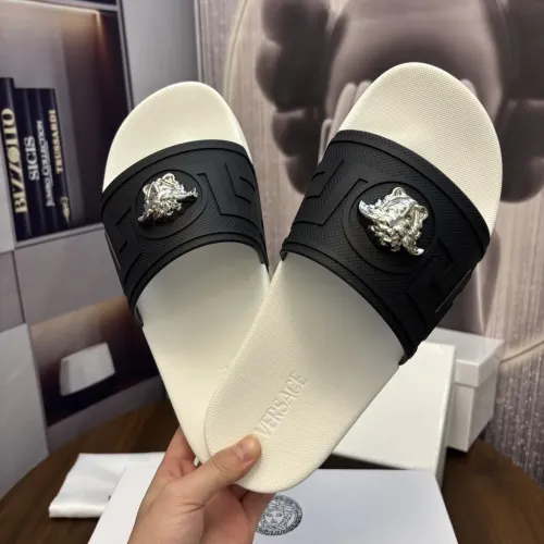 Replica Versace Slippers For Men #1435206 $42.00 USD for Wholesale