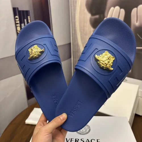 Replica Versace Slippers For Men #1435278 $42.00 USD for Wholesale